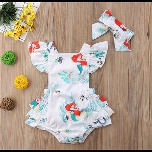 Baby mermaid Romper